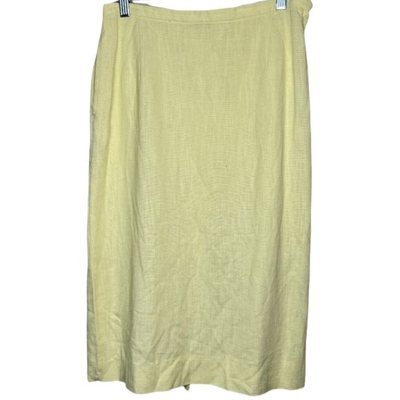 Vintage Talbots Skirt Yellow - Picture 1 of 8